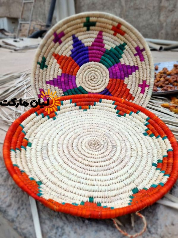 سینی حصیری قطر ۵۰ سانتیمتر